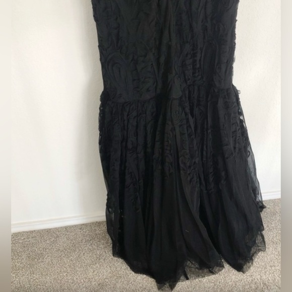 JS Collections Black Lace Mermaid Formal Evening Gown - Picture 5 of 5